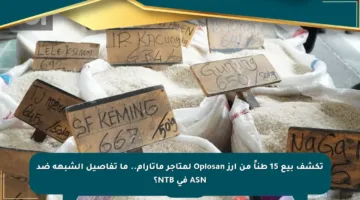 تكشف بيع 15 طناً من أرز Oplosan لمتاجر ماتارام.. ما تفاصيل الشبهة ضد ASN في NTB؟